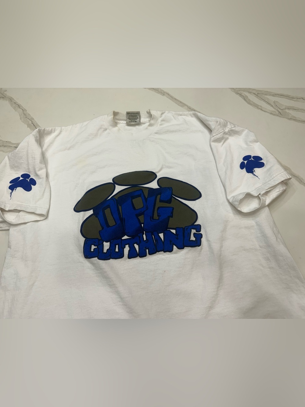 Dogg Pound Clothing Co White Graphic Tee